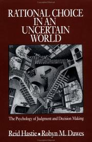 Cover of Rational Choice in an Uncertain World